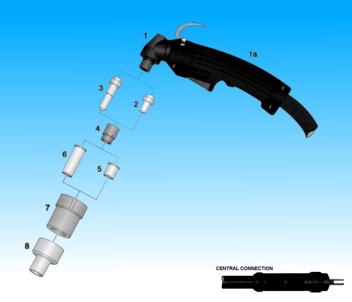 consumabili per taglio plasma 50