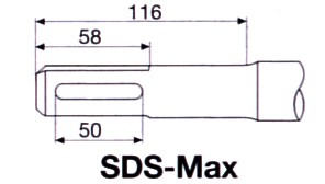 Attacco punta SDS MAX